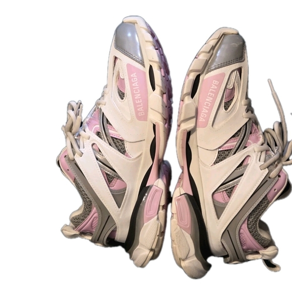 Balenciaga Women's Track Sneakers 'White Pink' Size EU 39 US 8.5 (GUC) - Picture 11 of 15